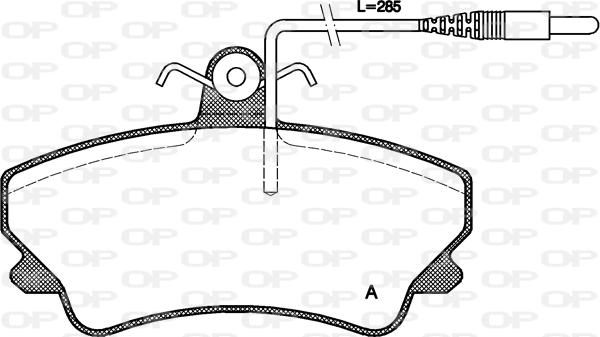 Open Parts BPA0409.12 - Komplet Pločica, disk-kočnica www.molydon.hr