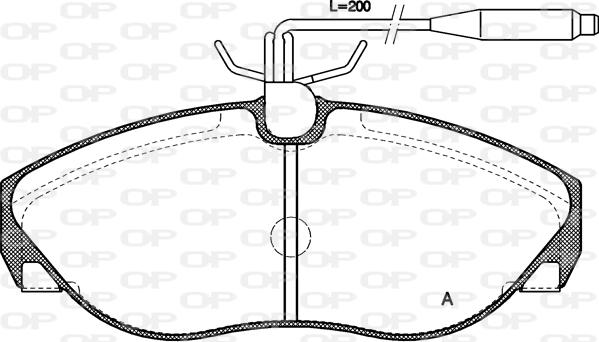 Open Parts BPA0486.02 - Komplet Pločica, disk-kočnica www.molydon.hr