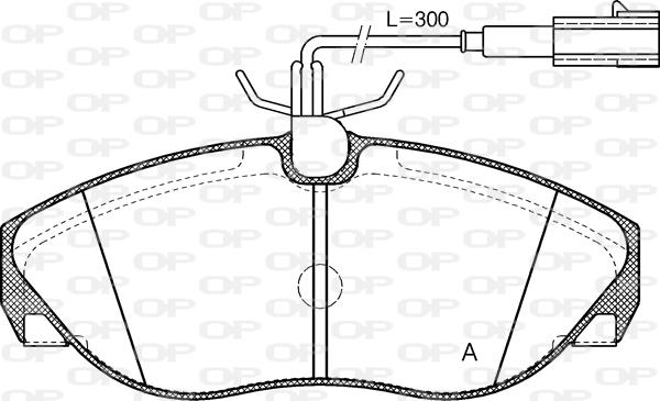 Open Parts BPA0486.11 - Komplet Pločica, disk-kočnica www.molydon.hr