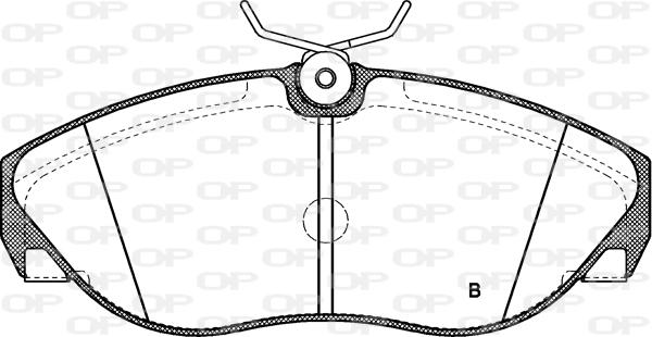 Open Parts BPA0486.11 - Komplet Pločica, disk-kočnica www.molydon.hr