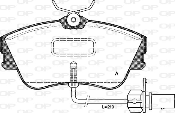 Open Parts BPA0480.21 - Komplet Pločica, disk-kočnica www.molydon.hr