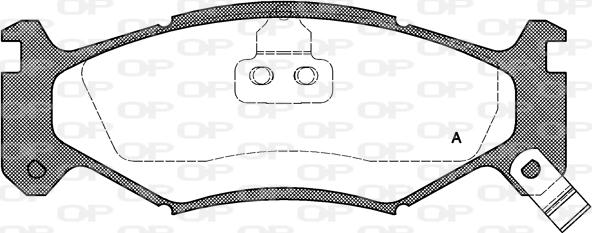 Open Parts BPA0483.02 - Komplet Pločica, disk-kočnica www.molydon.hr