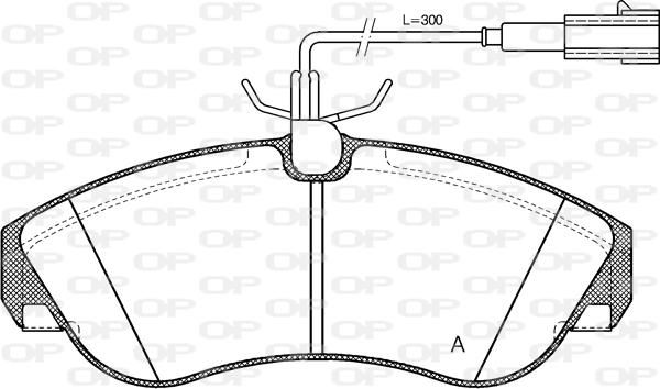 Open Parts BPA0487.11 - Komplet Pločica, disk-kočnica www.molydon.hr