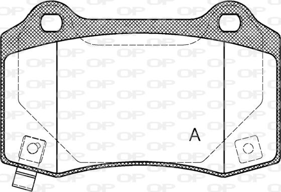 Open Parts BPA0434.54 - Komplet Pločica, disk-kočnica www.molydon.hr