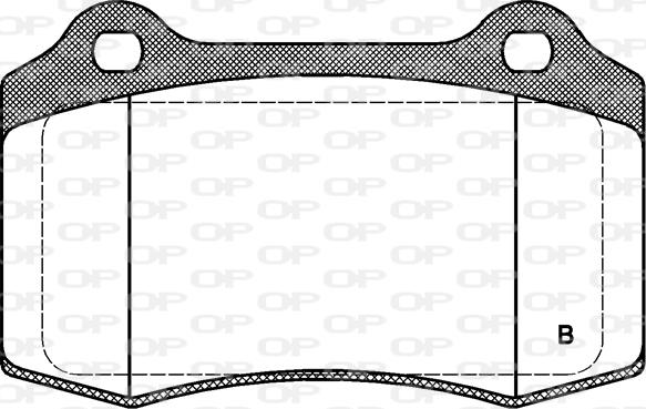 Open Parts BPA0434.01 - Komplet Pločica, disk-kočnica www.molydon.hr