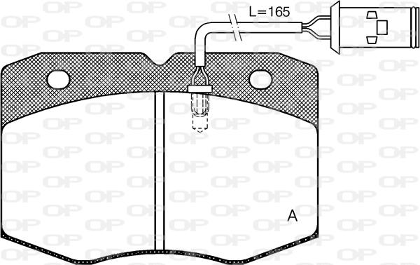 Open Parts BPA0435.02 - Komplet Pločica, disk-kočnica www.molydon.hr