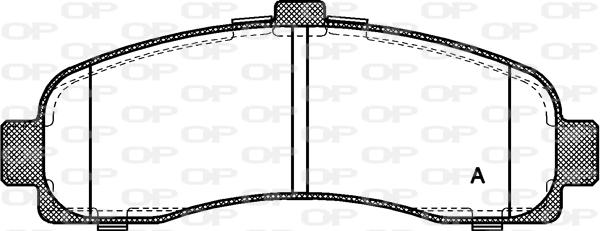 Open Parts BPA0431.10 - Komplet Pločica, disk-kočnica www.molydon.hr