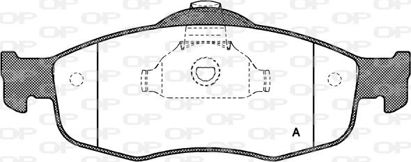 Open Parts BPA0432.00 - Komplet Pločica, disk-kočnica www.molydon.hr