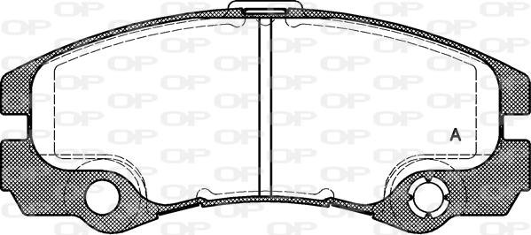 Open Parts BPA0425.32 - Komplet Pločica, disk-kočnica www.molydon.hr