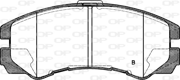 Open Parts BPA0425.32 - Komplet Pločica, disk-kočnica www.molydon.hr