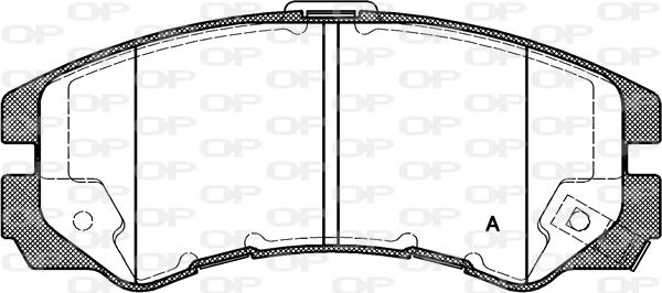 Open Parts BPA0425.22 - Komplet Pločica, disk-kočnica www.molydon.hr