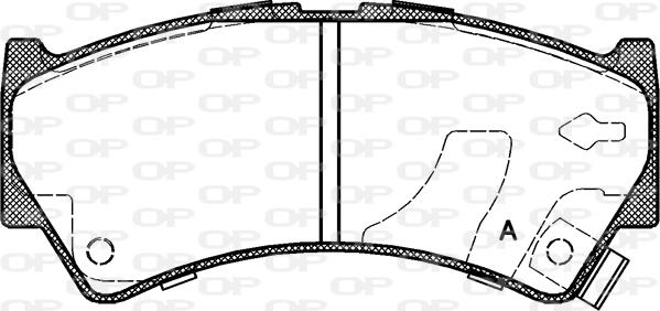 Open Parts BPA0592.52 - Komplet Pločica, disk-kočnica www.molydon.hr