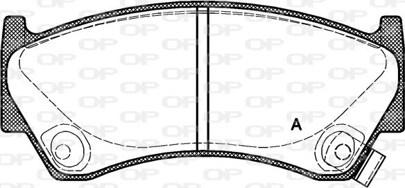 Open Parts BPA0592.02 - Komplet Pločica, disk-kočnica www.molydon.hr