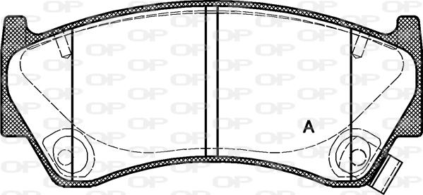 Open Parts BPA0592.12 - Komplet Pločica, disk-kočnica www.molydon.hr