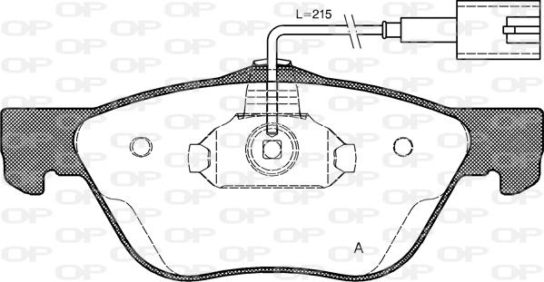 Open Parts BPA0589.42 - Komplet Pločica, disk-kočnica www.molydon.hr