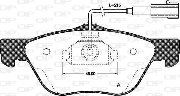 Open Parts BPA0589.21 - Komplet Pločica, disk-kočnica www.molydon.hr