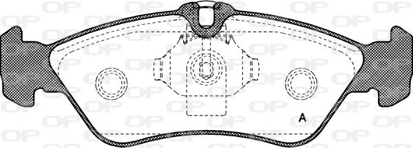 Open Parts BPA0580.00 - Komplet Pločica, disk-kočnica www.molydon.hr