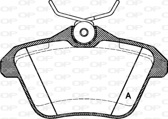 Open Parts BPA0581.10 - Komplet Pločica, disk-kočnica www.molydon.hr