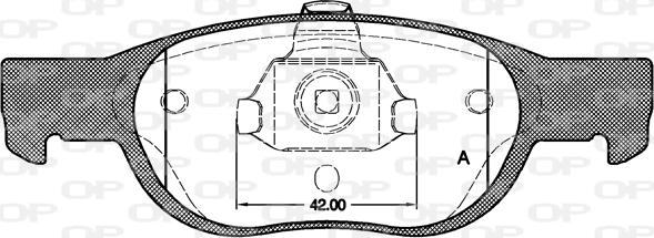 Open Parts BPA0588.10 - Komplet Pločica, disk-kočnica www.molydon.hr