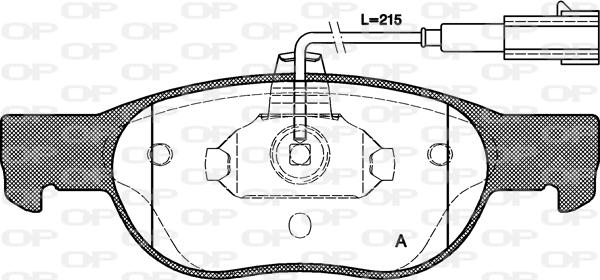 Open Parts BPA0588.31 - Komplet Pločica, disk-kočnica www.molydon.hr