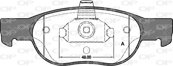 Open Parts BPA0588.20 - Komplet Pločica, disk-kočnica www.molydon.hr