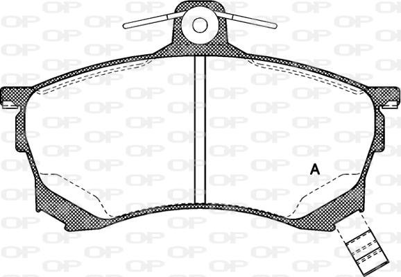 Open Parts BPA0582.00 - Komplet Pločica, disk-kočnica www.molydon.hr