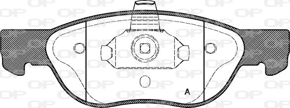 Open Parts BPA0587.00 - Komplet Pločica, disk-kočnica www.molydon.hr