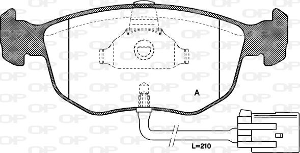 Open Parts BPA0575.02 - Komplet Pločica, disk-kočnica www.molydon.hr