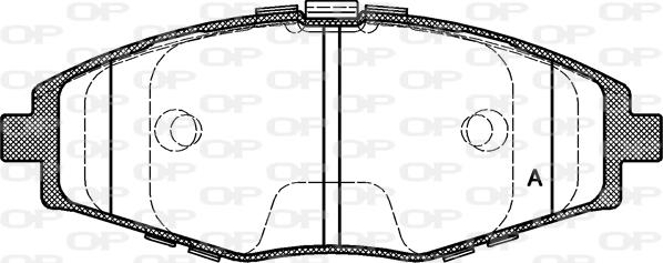 Open Parts BPA0696.00 - Komplet Pločica, disk-kočnica www.molydon.hr