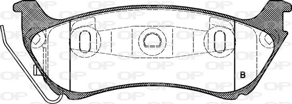 Open Parts BPA0698.01 - Komplet Pločica, disk-kočnica www.molydon.hr