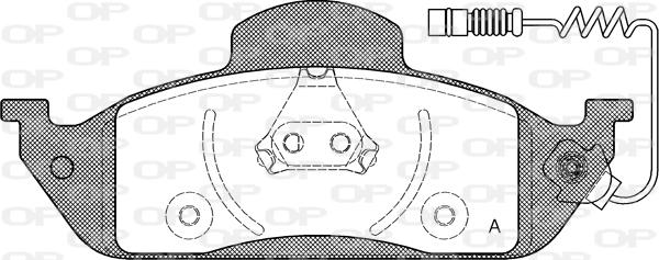 Open Parts BPA0697.01 - Komplet Pločica, disk-kočnica www.molydon.hr