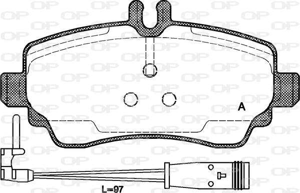 Open Parts BPA0650.22 - Komplet Pločica, disk-kočnica www.molydon.hr