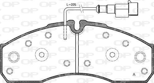 Open Parts BPA0651.42 - Komplet Pločica, disk-kočnica www.molydon.hr