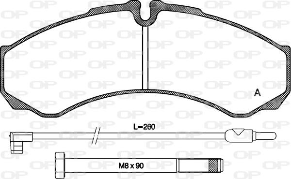 Open Parts BPA0651.02 - Komplet Pločica, disk-kočnica www.molydon.hr