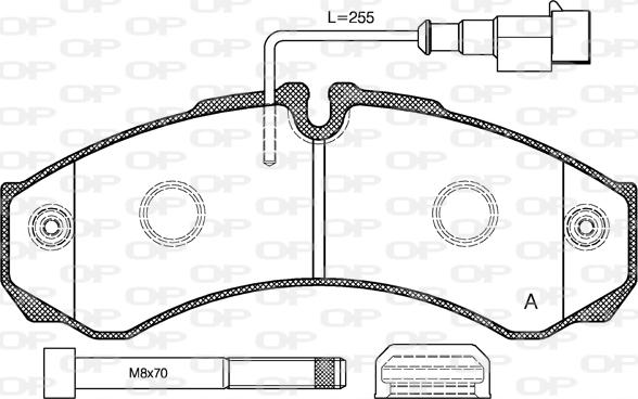 Open Parts BPA0651.32 - Komplet Pločica, disk-kočnica www.molydon.hr