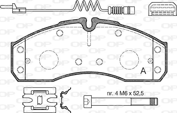 Open Parts BPA0651.22 - Komplet Pločica, disk-kočnica www.molydon.hr