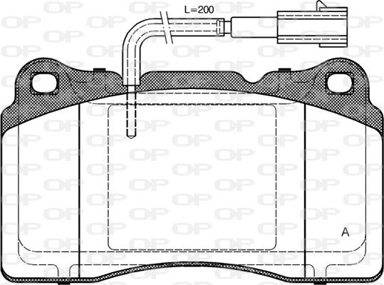 Open Parts BPA0666.51 - Komplet Pločica, disk-kočnica www.molydon.hr