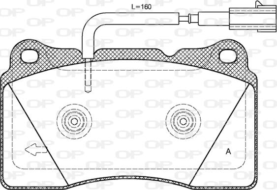 Open Parts BPA0666.12 - Komplet Pločica, disk-kočnica www.molydon.hr