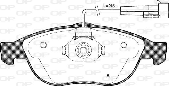 Open Parts BPA0660.02 - Komplet Pločica, disk-kočnica www.molydon.hr