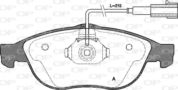 Open Parts BPA0660.11 - Komplet Pločica, disk-kočnica www.molydon.hr