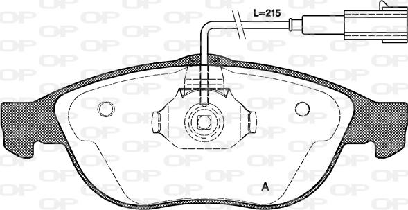 Open Parts BPA0660.22 - Komplet Pločica, disk-kočnica www.molydon.hr