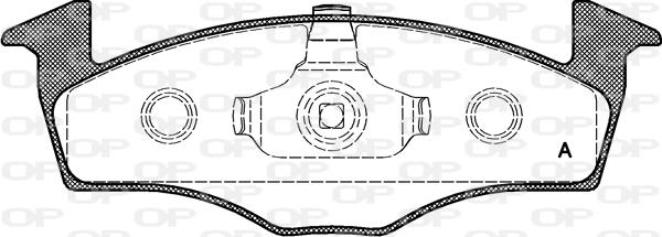 Open Parts BPA0609.20 - Komplet Pločica, disk-kočnica www.molydon.hr