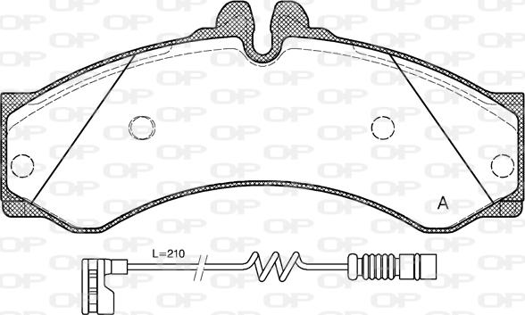 Open Parts BPA0614.12 - Komplet Pločica, disk-kočnica www.molydon.hr