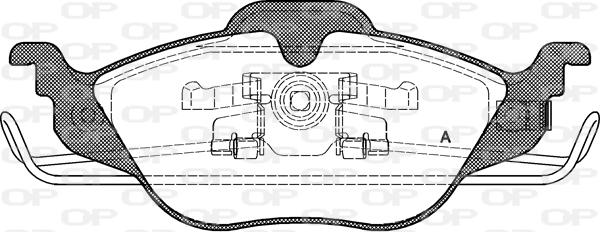 Open Parts BPA0684.02 - Komplet Pločica, disk-kočnica www.molydon.hr