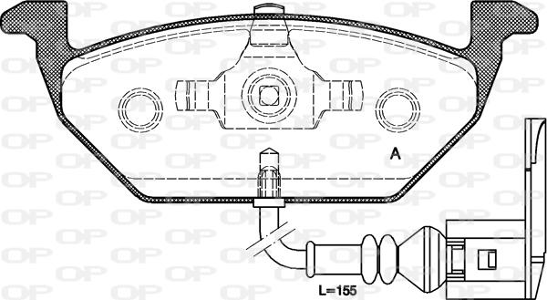 Open Parts BPA0633.21 - Komplet Pločica, disk-kočnica www.molydon.hr