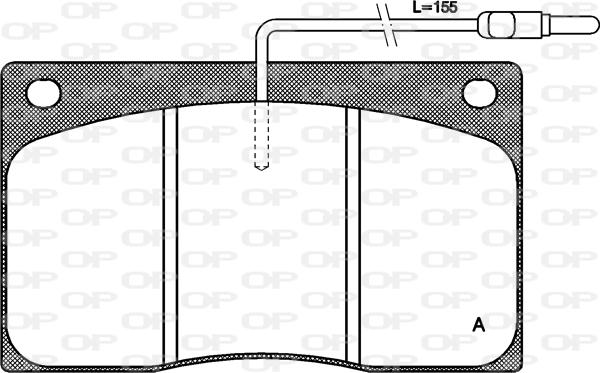 Open Parts BPA0044.02 - Komplet Pločica, disk-kočnica www.molydon.hr