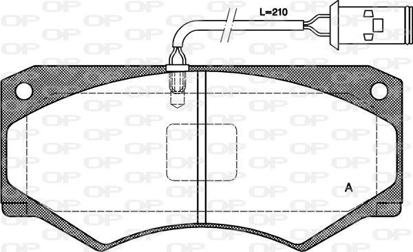 Open Parts BPA0047.52 - Komplet Pločica, disk-kočnica www.molydon.hr