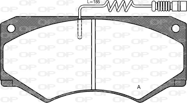 Open Parts BPA0047.14 - Komplet Pločica, disk-kočnica www.molydon.hr