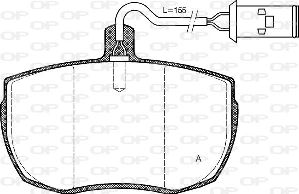 Open Parts BPA0056.22 - Komplet Pločica, disk-kočnica www.molydon.hr