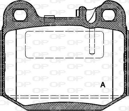 Open Parts BPA0014.40 - Komplet Pločica, disk-kočnica www.molydon.hr